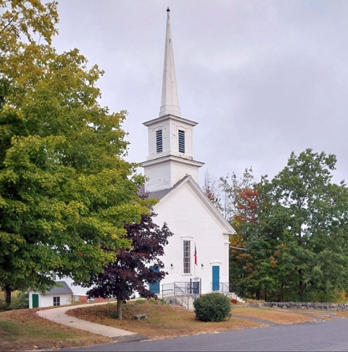 Central Congregational Church of New Salem looking south
